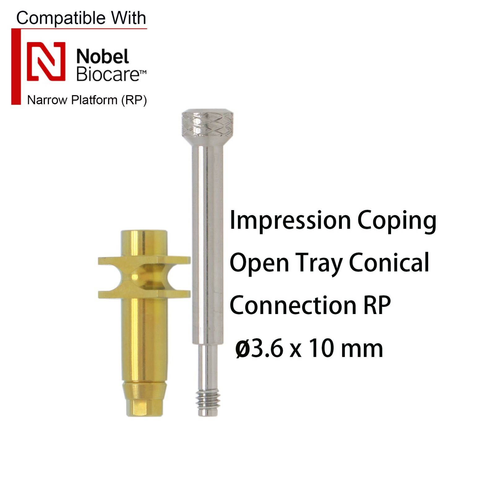 US Dental Impression Transfer Scan Body Coping Open Closed Tray NP RP fit Nobel
