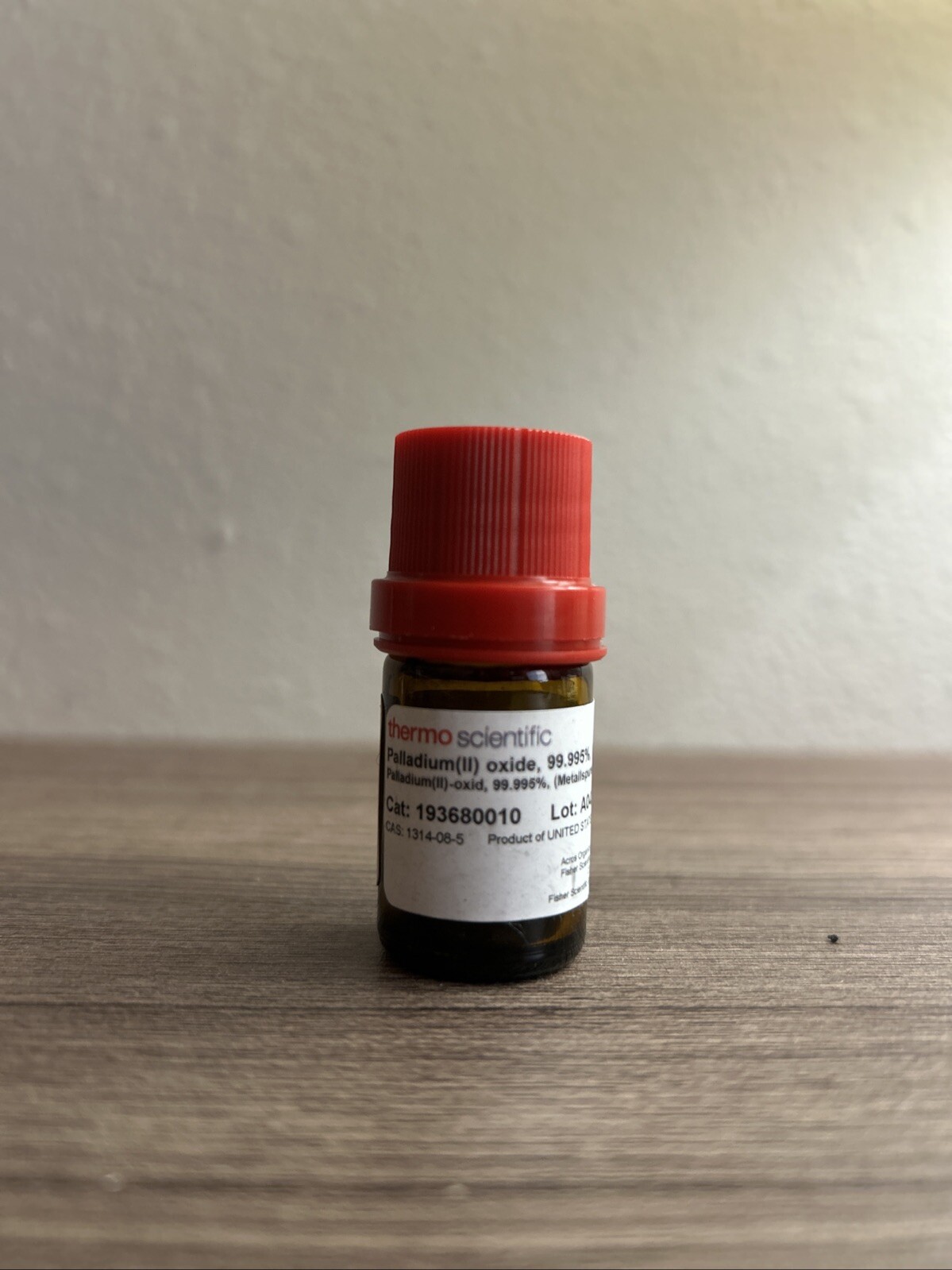 Palladium(II) oxide, 1 gram, 99.995% trace metals basis
