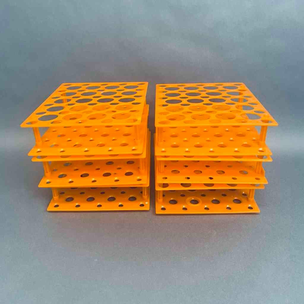 Globe Scientific Centrifuge Tube Rack for 15 and 50 ml Tubes ABS Pack of 6 Racks
