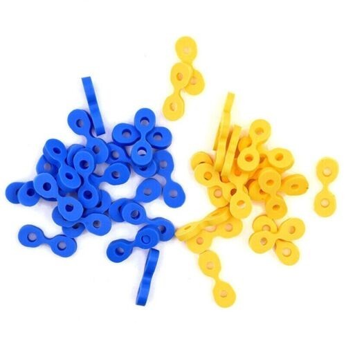 40Pcs Dental Elastic Rubber Fixing Wedges Interdental Matrix Matrices Rubber