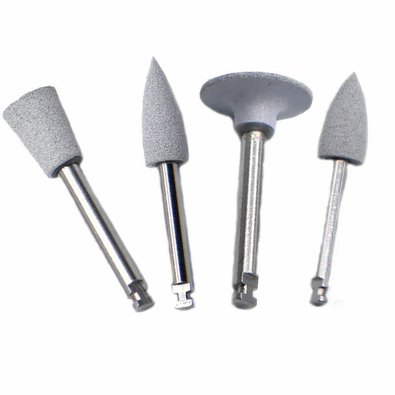 Dental Silicone Rubber Composite Polishing Finishing Burr Cup Point Head Latch