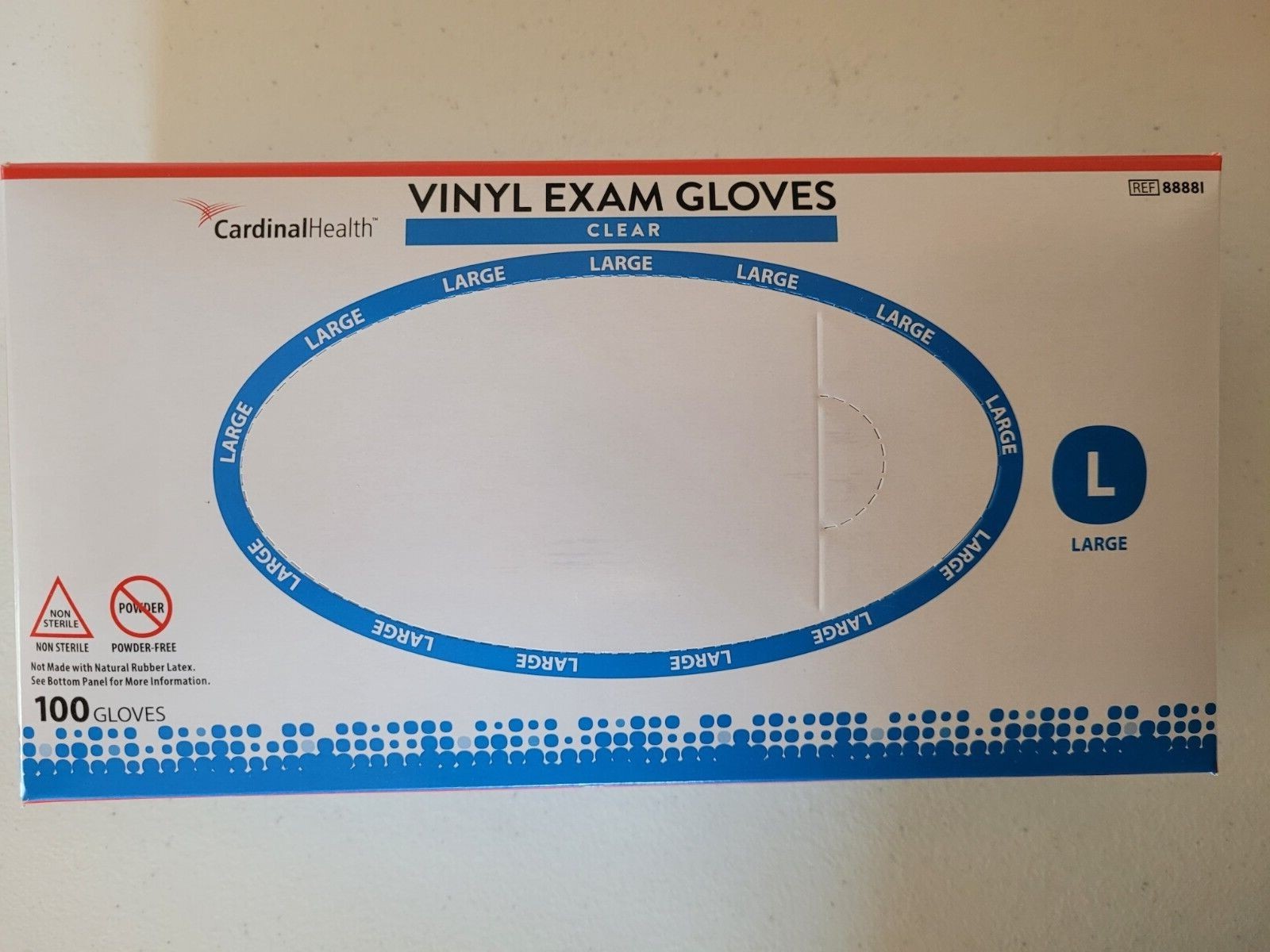 3 BOXES | Ambidextrous Disposable VINYL GLOVES | 100 Count Each | 300 TOTAL