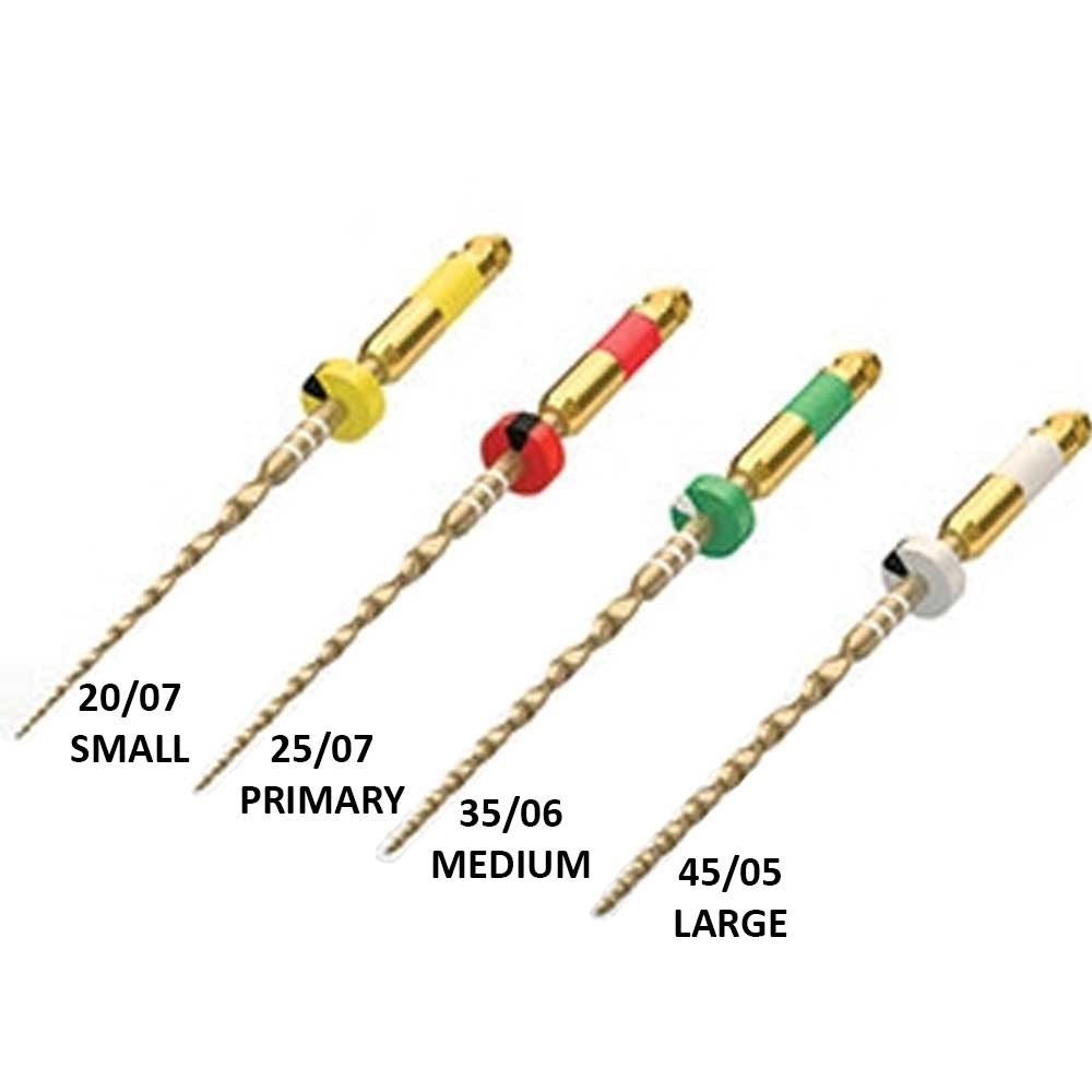 Dentsply WaveOne Gold Reciprocating Rotary Endodontic Files Refill 3 Pack