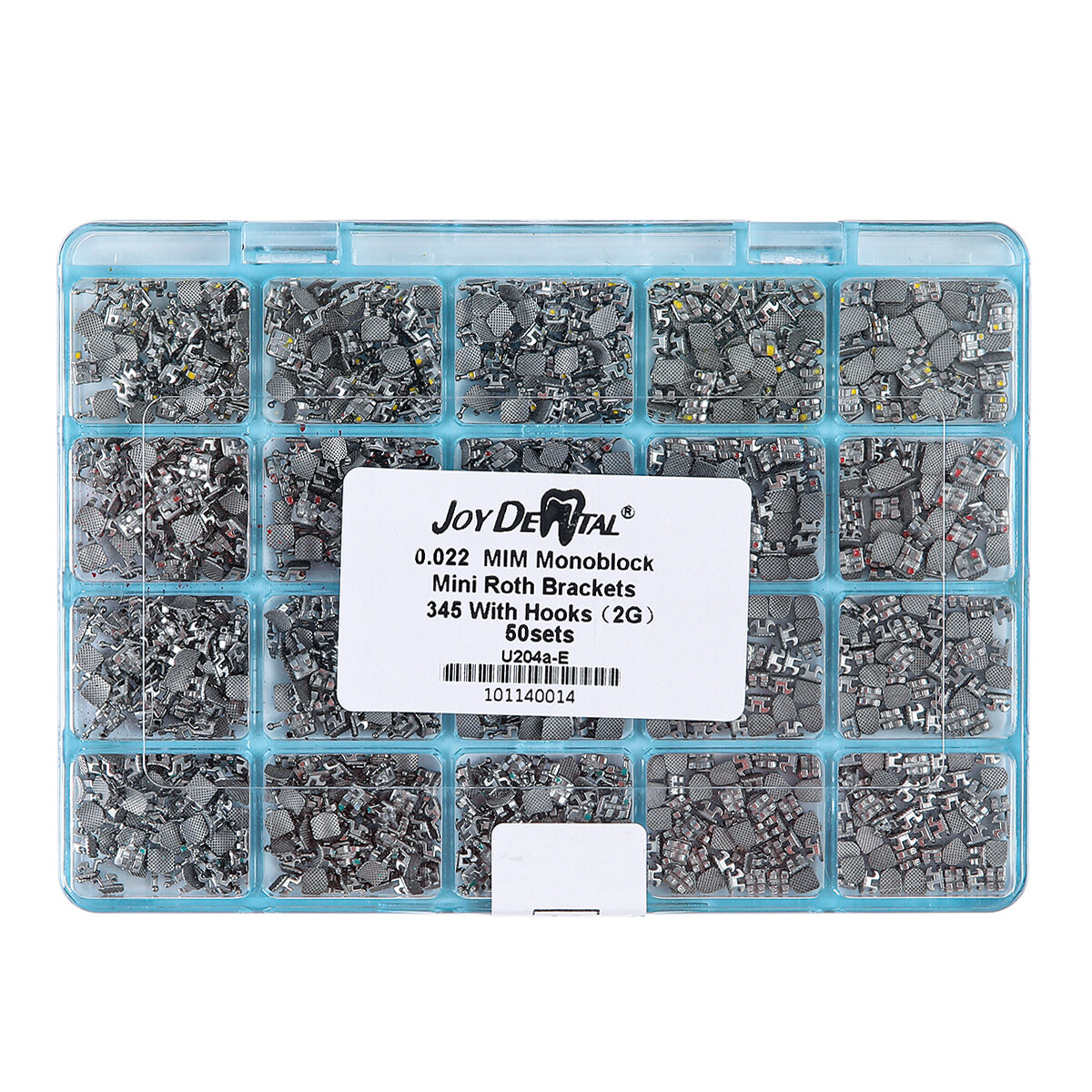20set/50set Dental Orthodontic Mini Brackets MBT/Roth .018/.022 Hooks3-4-5 Brace