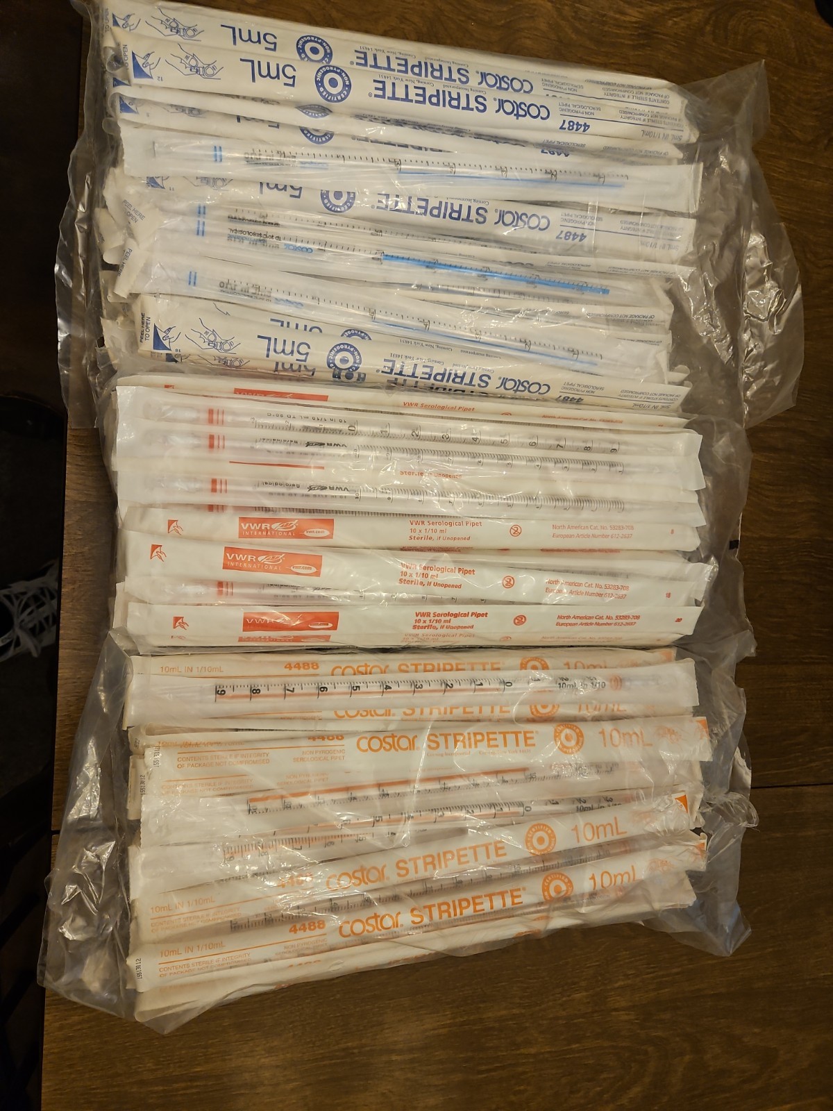 Corning Costar REF 4488 Stripette 10mL Serological Pipette With 4487 And VWR Lot
