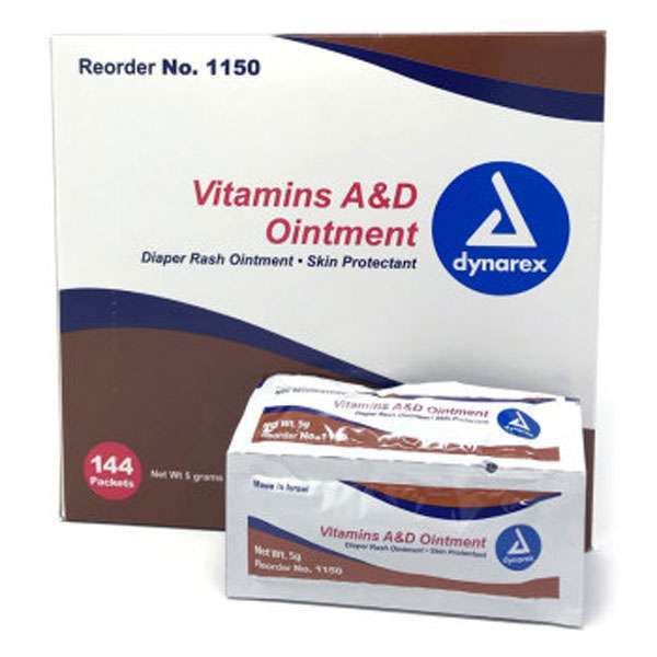 A & D Ointment Skin Protectant, 5g Foil Packs, 144/Box