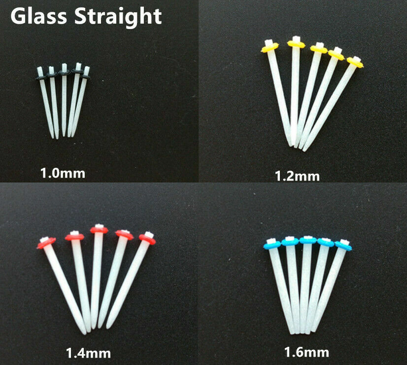 Dental Glass Fiber Post Root Canal Posts Resin+4 Drills 1.0/1.2/1.4/1.6/1.8mm