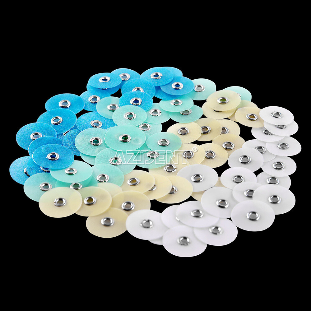 10 Boxes Dental Composite Finishing Polishing Discs assorted kit With Mandrel