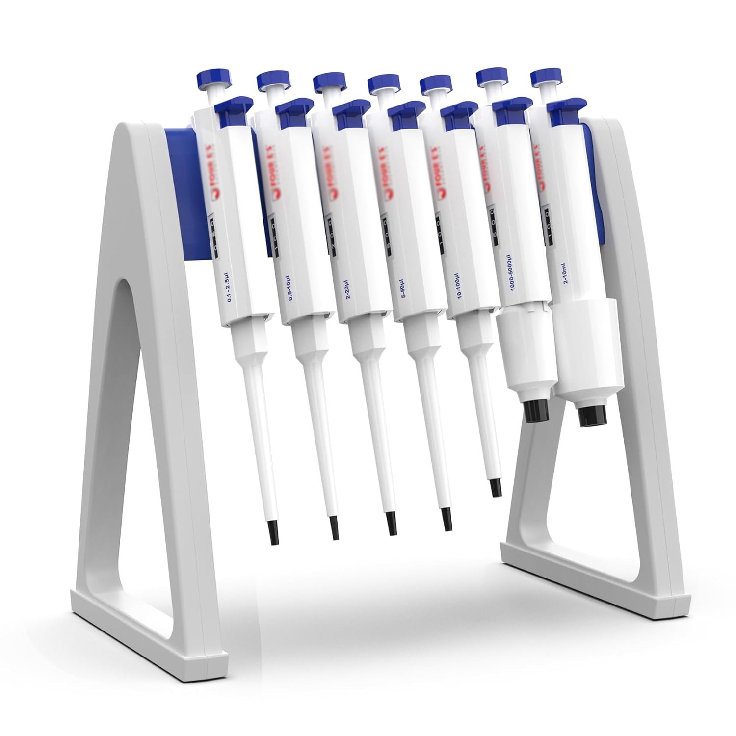 Laboratory Pipette Stand Plastic Linear Pipettor Holder Hold Up to 7-8 Pipettes