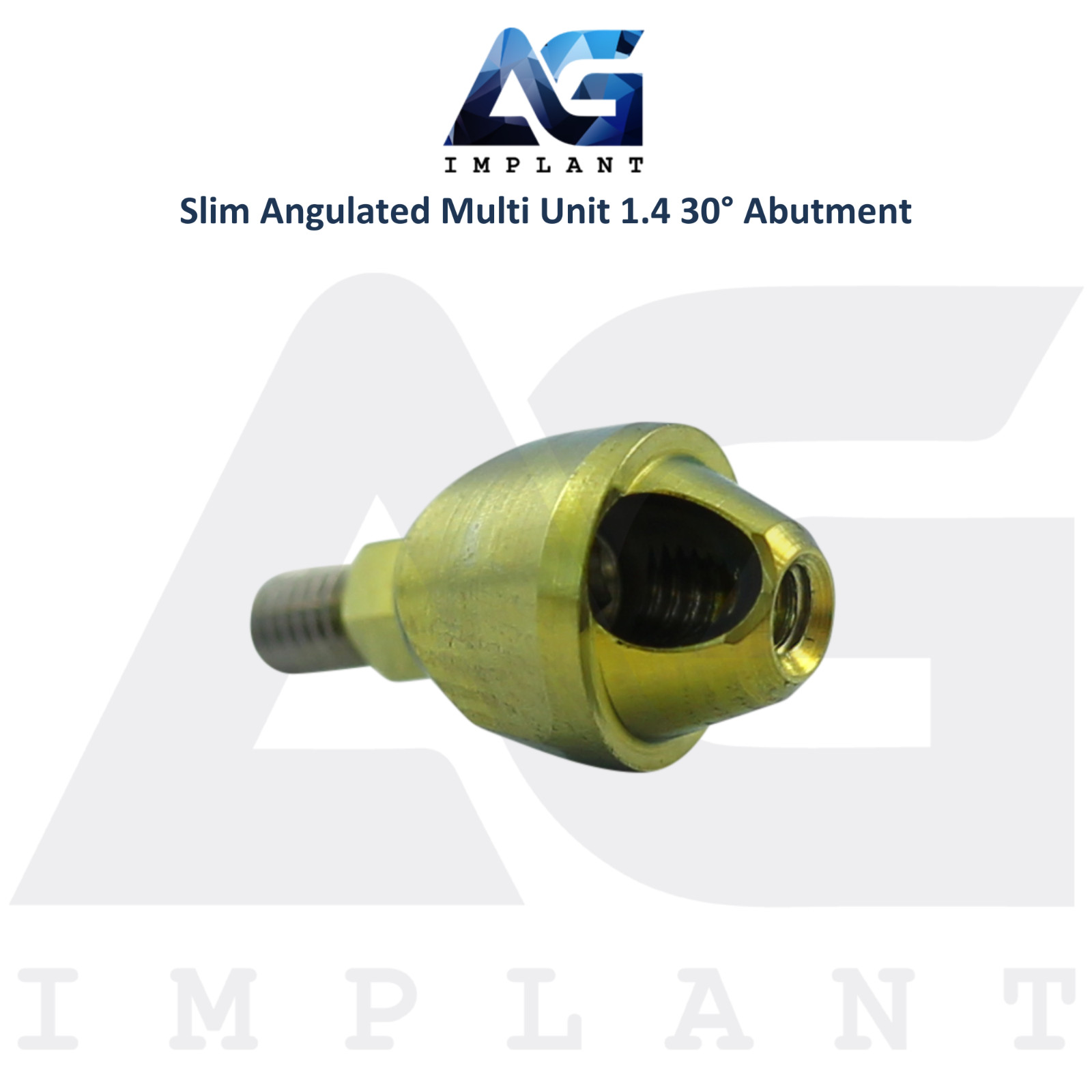 5 Angulated Multi Unit 1.4mm Prosthetic 30° Slim Platform Int Hex 2.0mm System