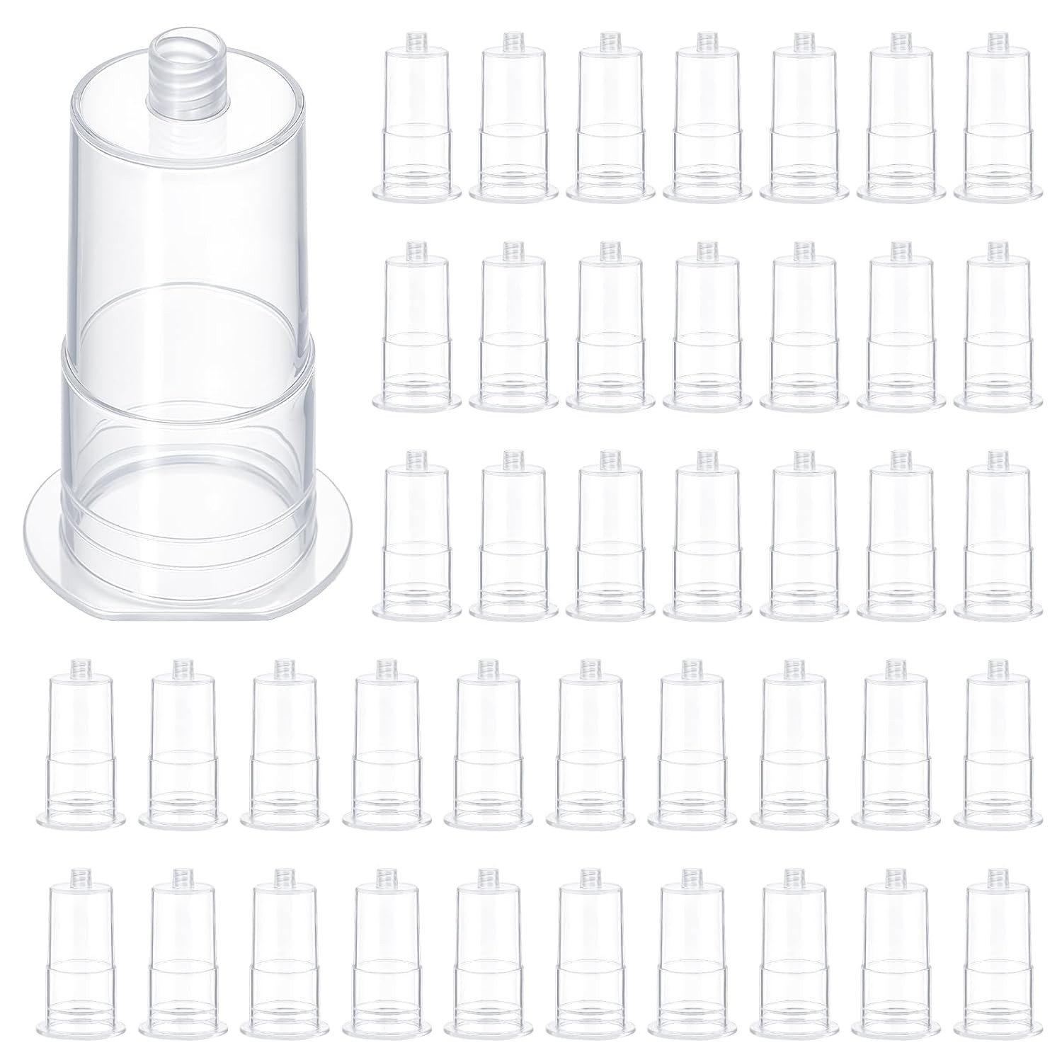 Disposable Transparent Connector, Multi Sample for Single Use, Universal Fit 50X