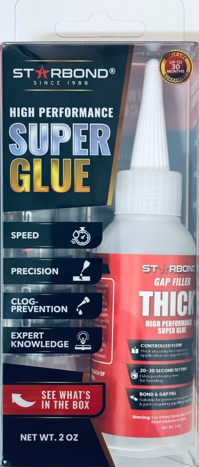 Starbond High Performance Super Glue Thin, Medium, Thick 2 oz