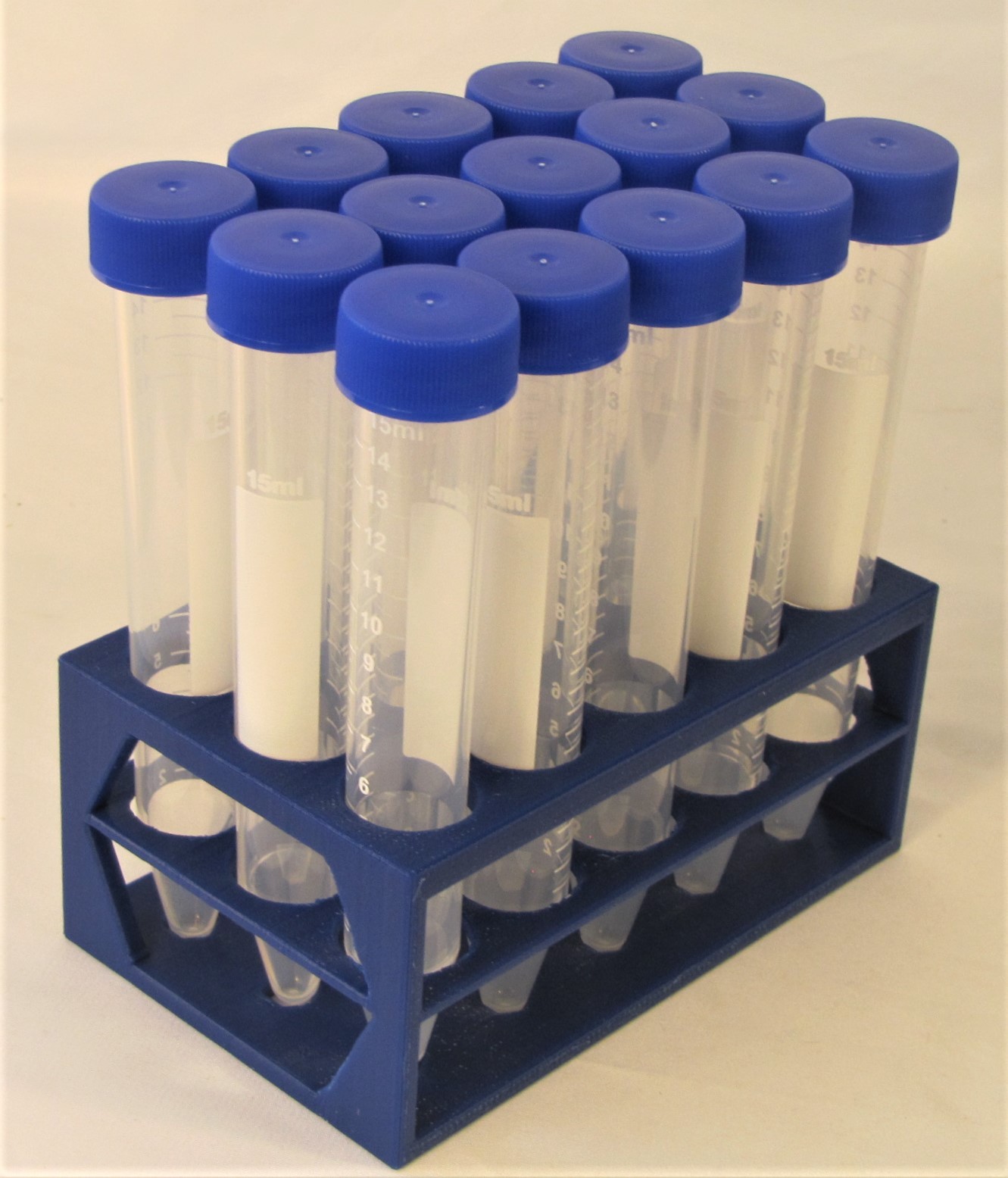 Plastic Rack & 10/15 ml 18 mm Centrifuge Test Tube Set w Stand Kids Science Kit