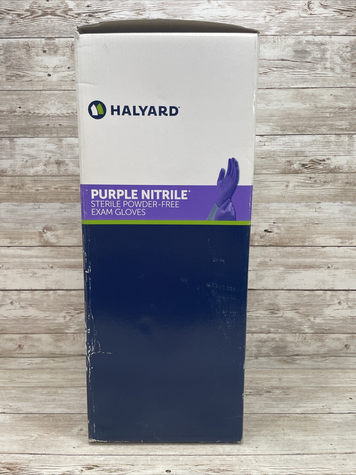 *100 Single* Halyard Purple Nitrile Exam Glove Singles, Size: Medium