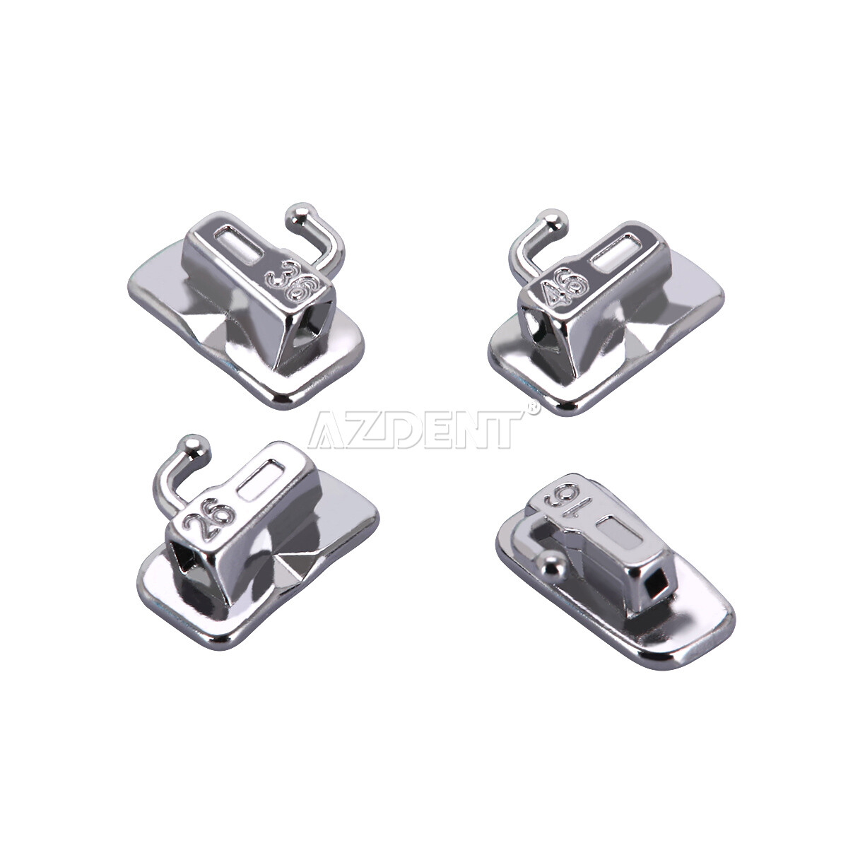 Dental Ortho Passive Self-Ligating Brackets Roth MBT 022 345 Hooks &Buccal Tubes