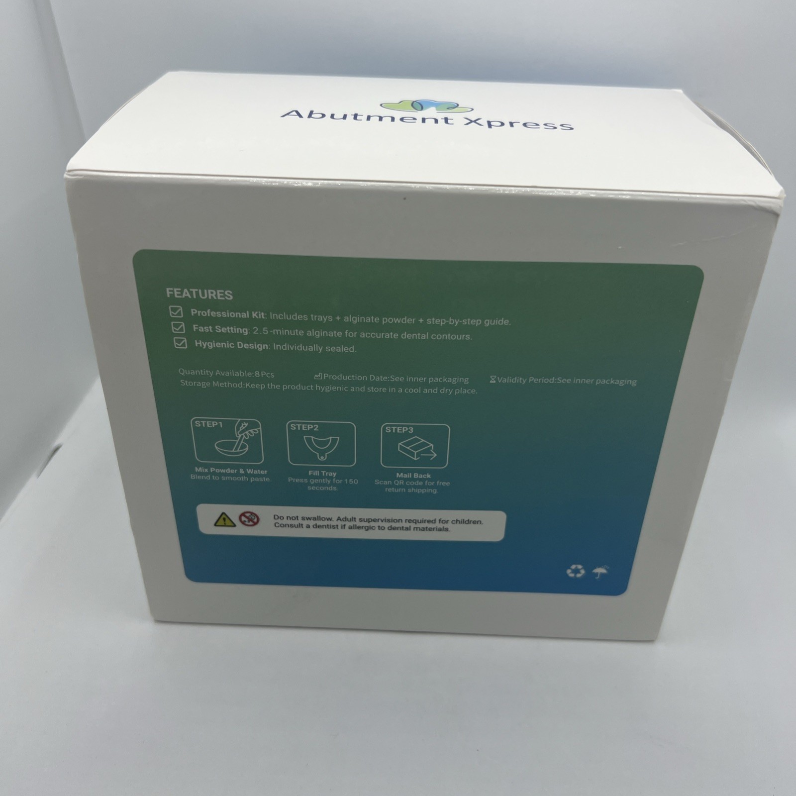 AbutmentXpress Custom Retainer Upper and Lower Clear Set Transparent NIB