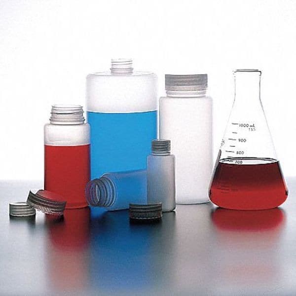 Bottle, 500 Ml, Hdpe, Pk12 (Formerly Lab Safety Supply), 9W698