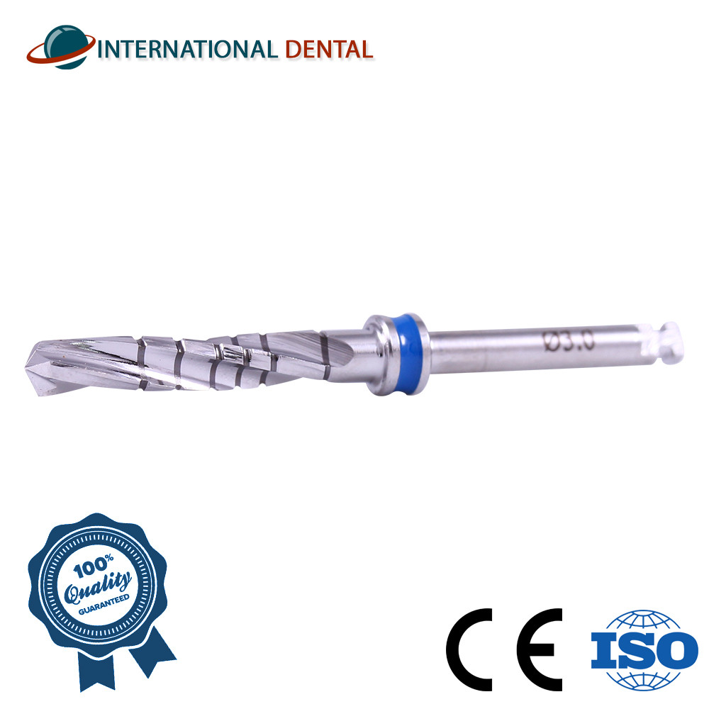 Straight Drill Externally Irrigated 3.0mm Dental Fixture Surg Tool Dentist