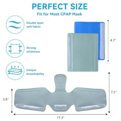 Cooling Neck Strap Pads Kit – 5 Pack Soft Fleece Comfort Covers for Face Masks,