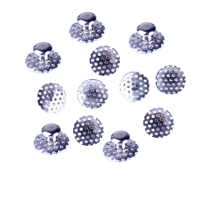 AZDENT Dental Orthodontic Round Lingual Buttons Bondable Mesh Base Rectangular