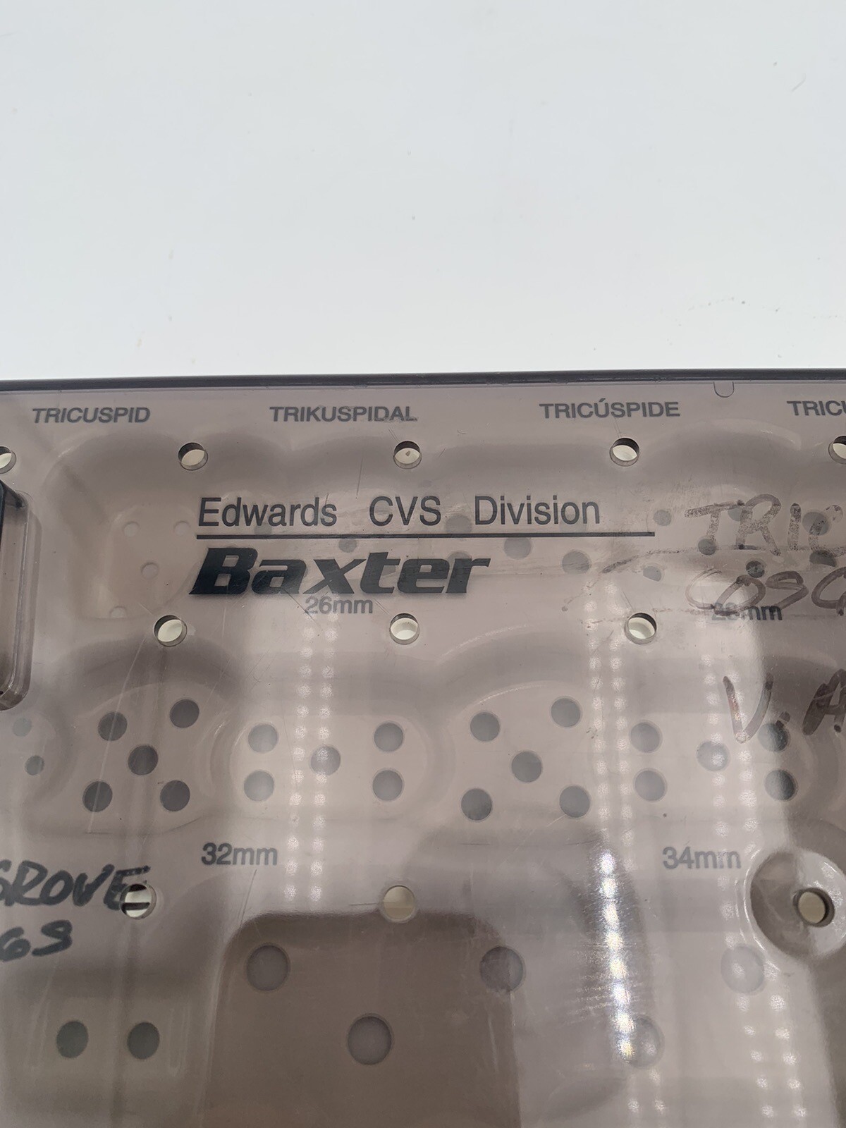 Baxter Tricuspid/Cosgrove Sterilization Tray 1175