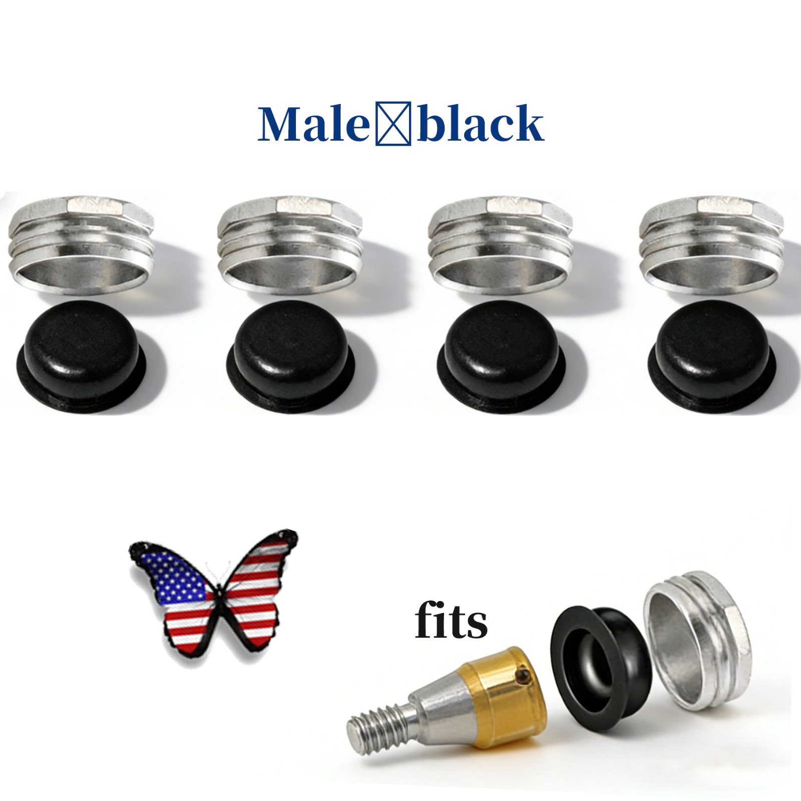 Replacement Metal Housing & Lab Processing Cap Inserts Assembly Fit Zest Locator
