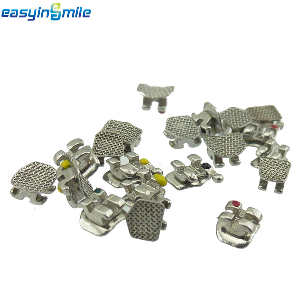 20 Pack Orthodontic Dental Brackets MINI Metal Braces MBT/ROTH 022 3/345 Hooks