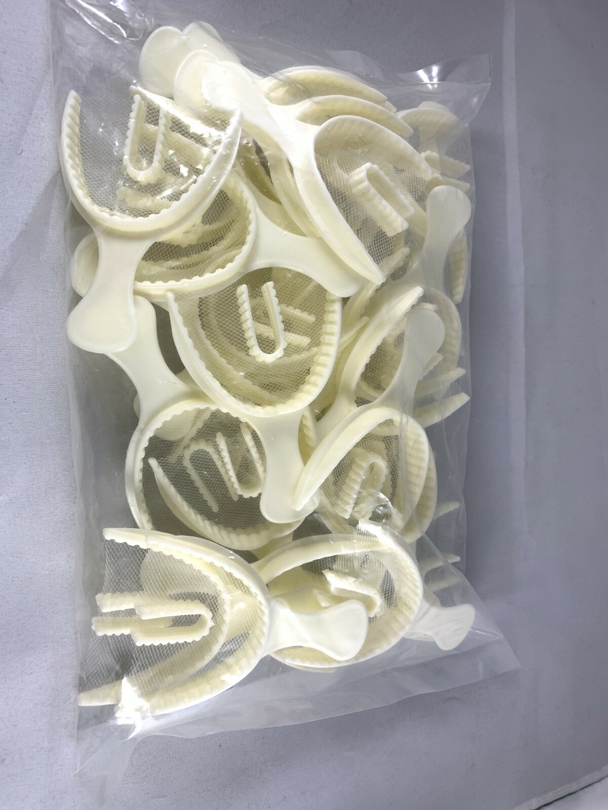 60 PC Full Arch Bite Registration Trays Dental Impression Disposable(Large Full)