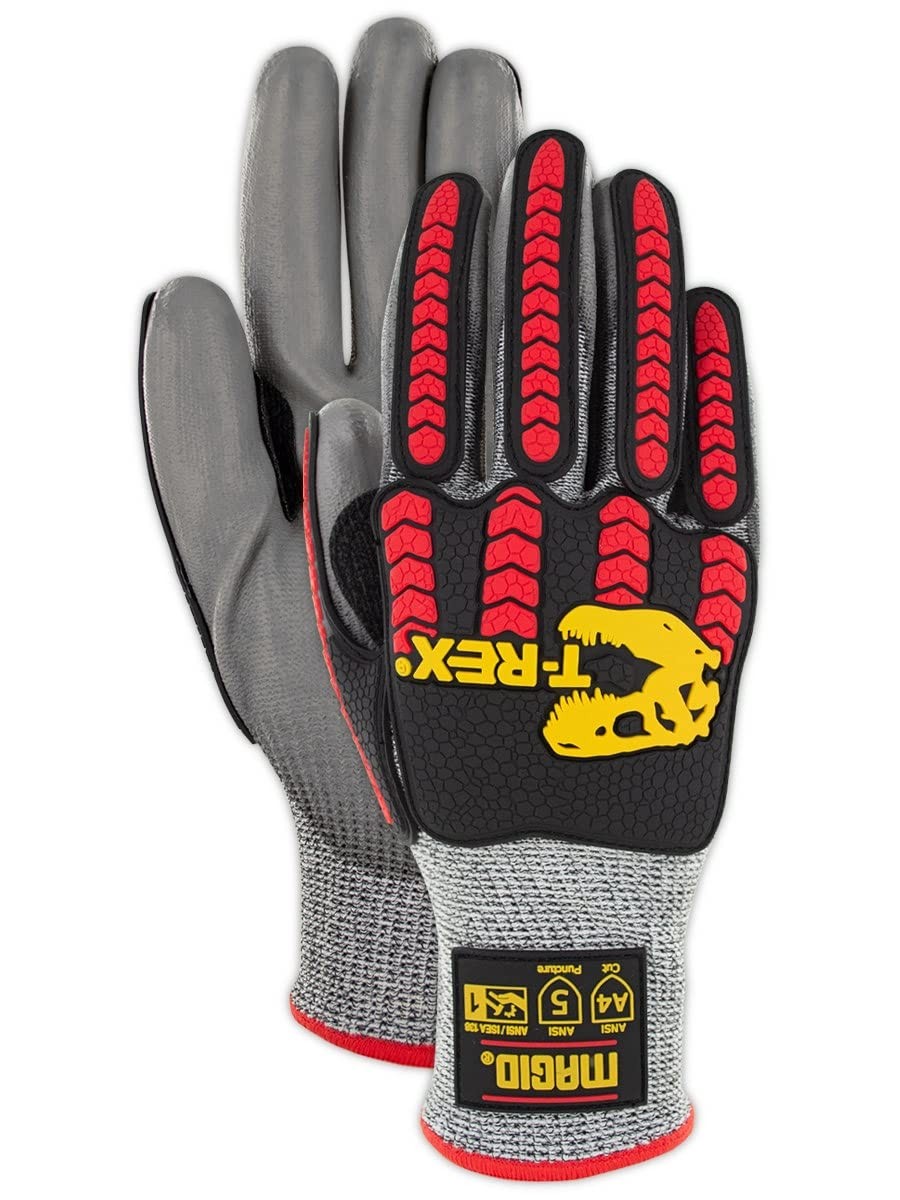 Magid T-Rex Trx442 Flex Series Lean Lightweight Impact Gloves 6 Pairs