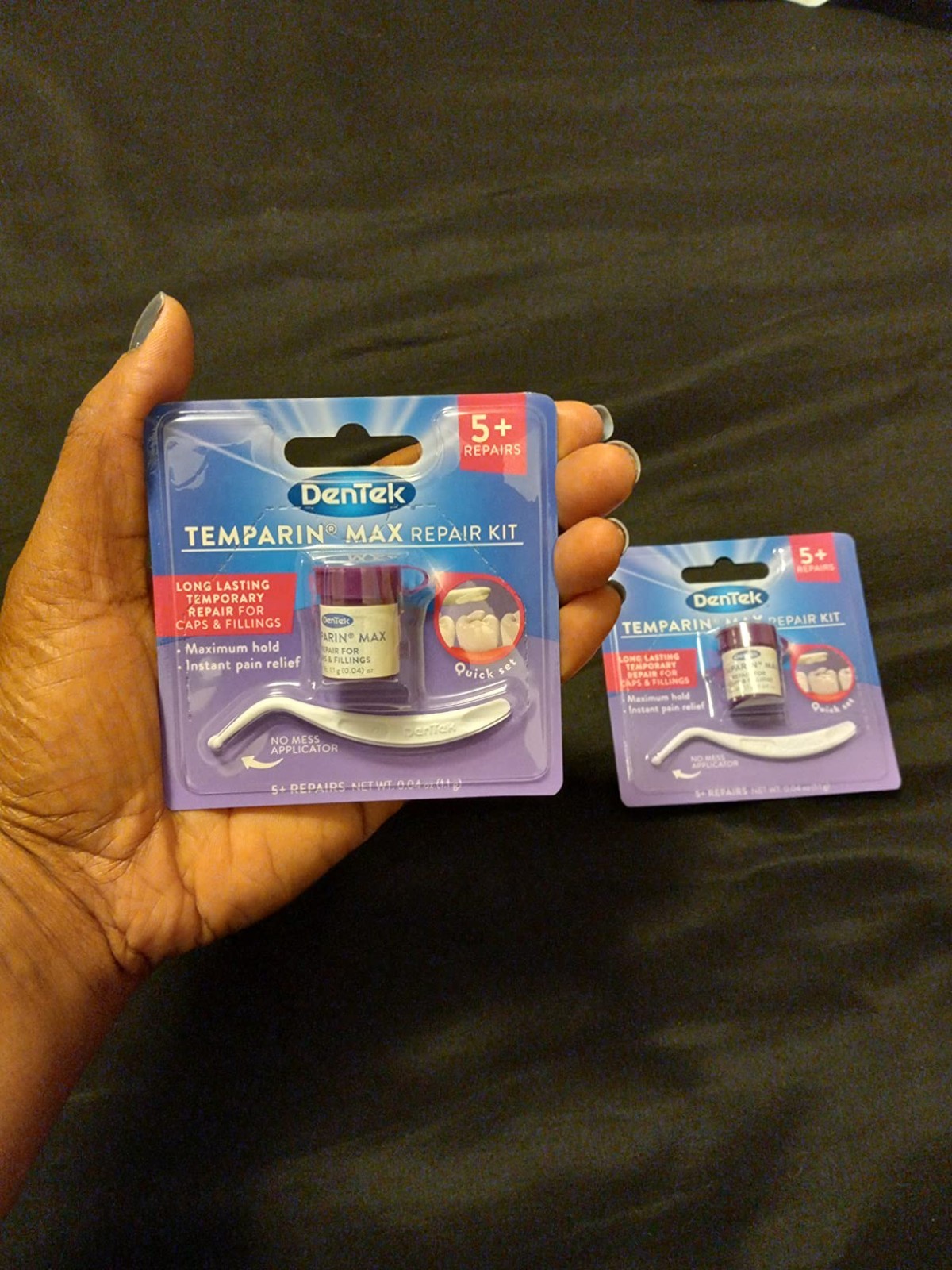 Quick Relief Dental Repair Solution | Temparin Max 2-Pack for Fillings & Caps