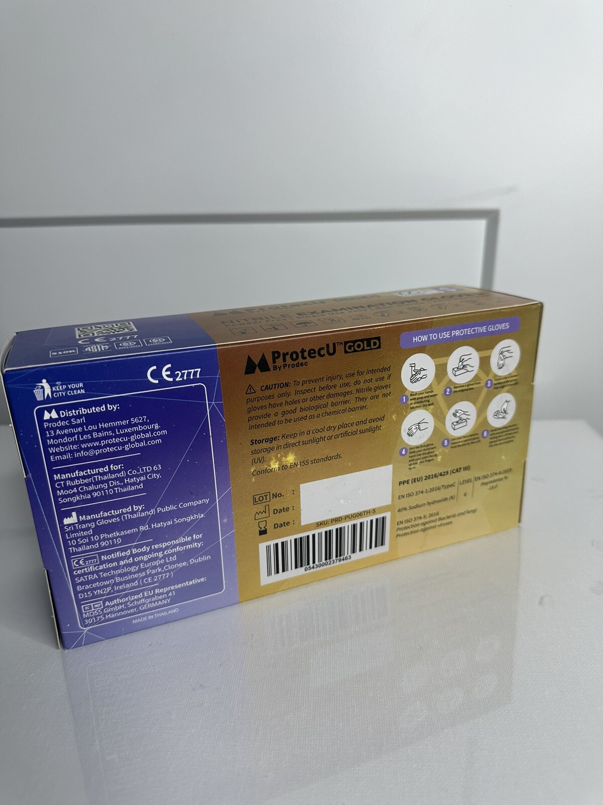 gloves nitrile. Size S . Non Sterile,powder Free. ProtecUPro