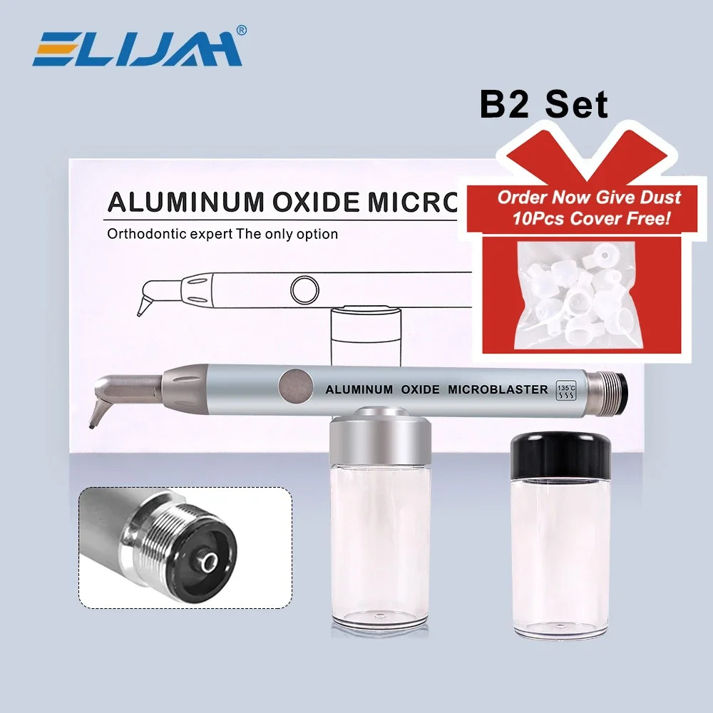 Dental Aluminum Oxide Micro blaster Air Abrasion Microetcher Sandblaster 2/4Hole
