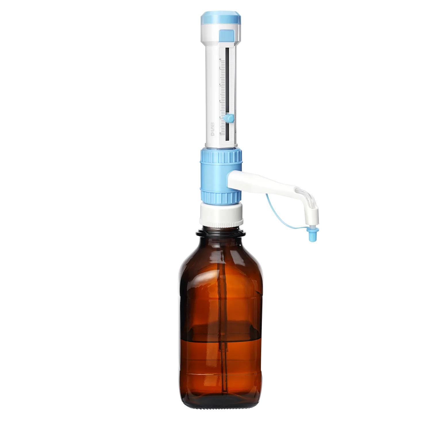Bottle Top Dispenser 1-50mL Chemical Resistant PTFE Lab Liquid Dispenser