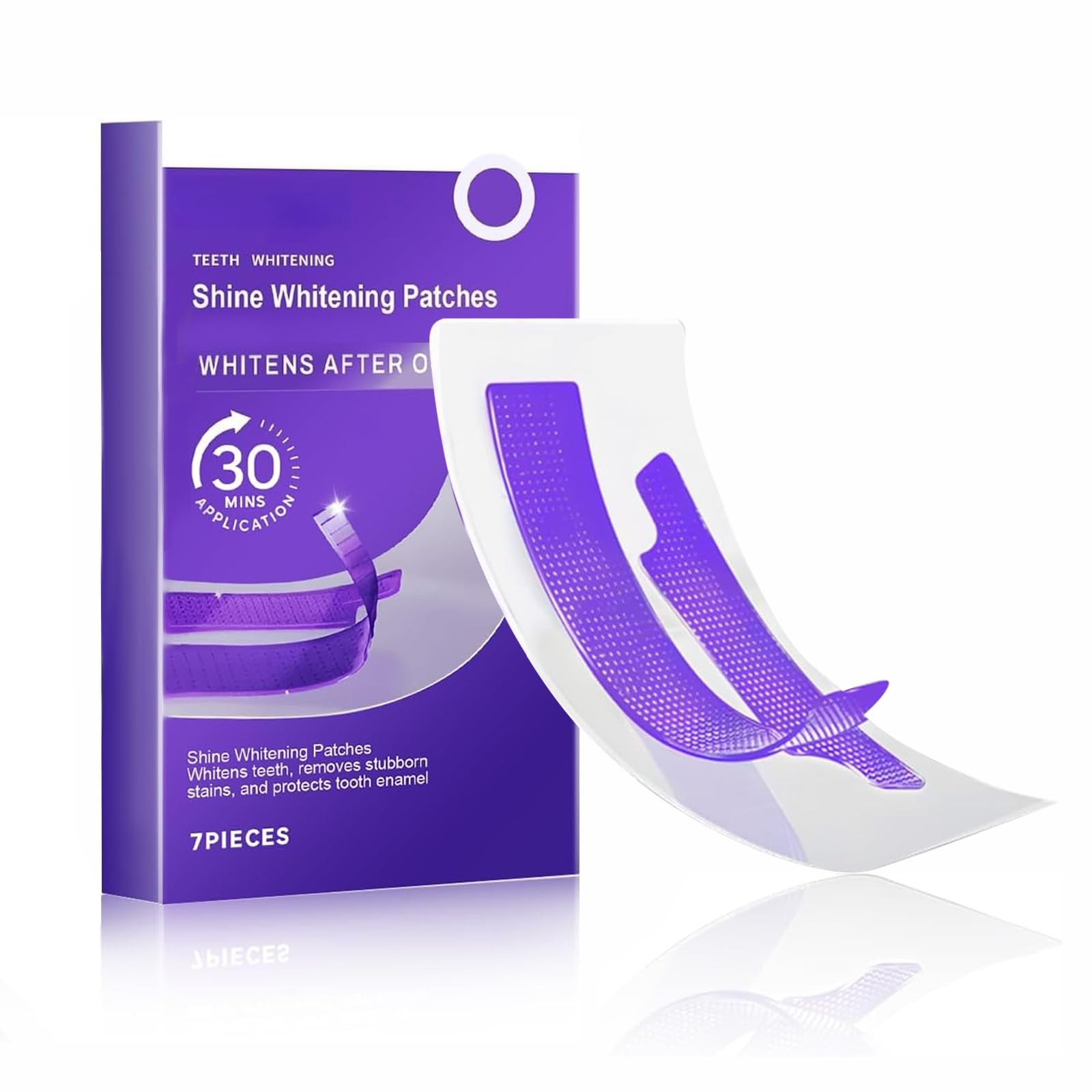 Teeth Cleaning Patches for Daily Dental Care, Purple Tooth Strips with