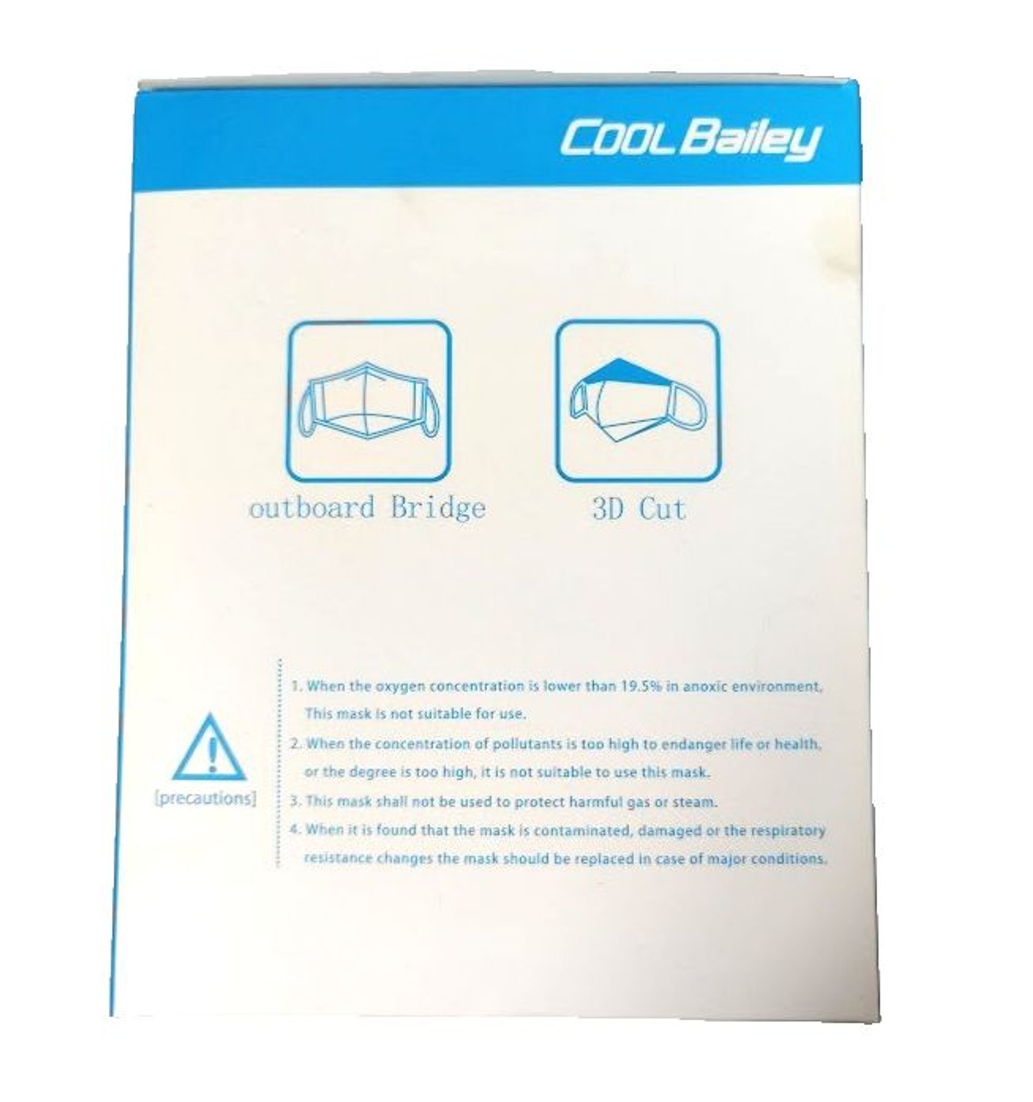150 K95 Face Masks White 6 Boxes of 25 Each Cool Bailey Disposable Personal Use