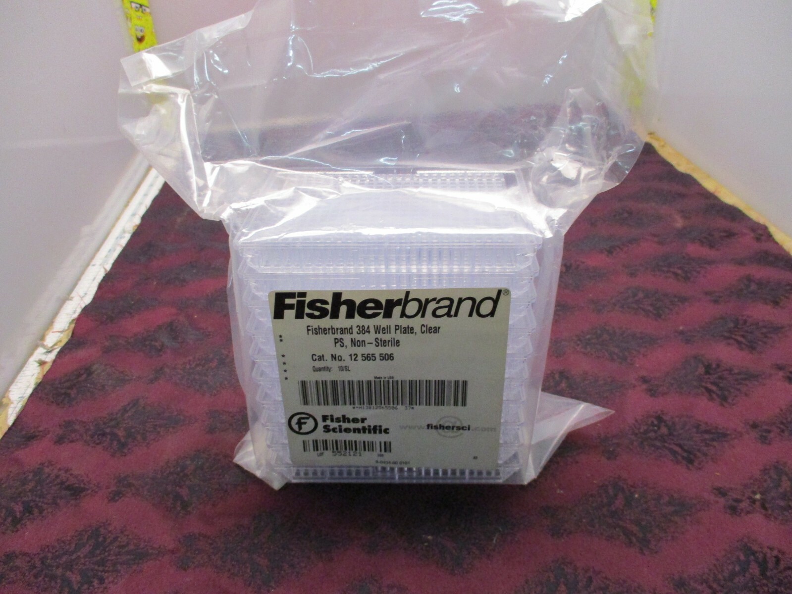 sleeve 10x fisherbrand 12 565 506 384 well plates clear ps [5*J-19]