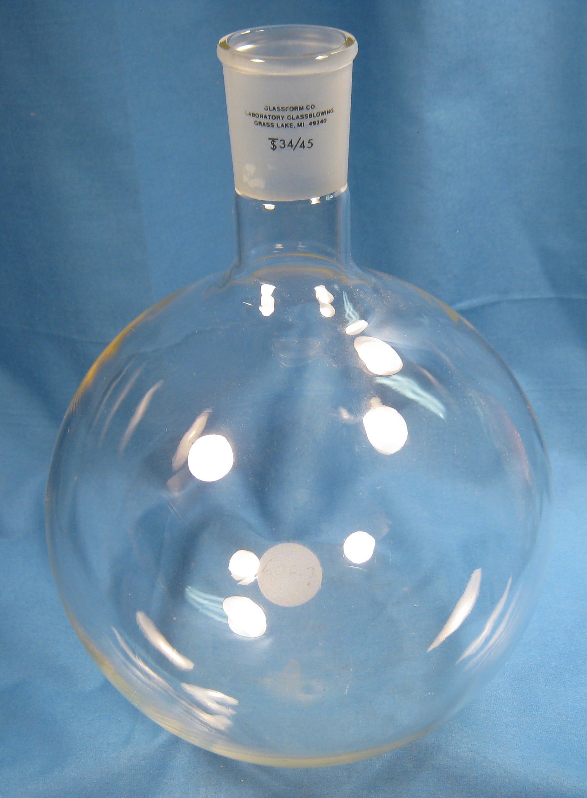 GLASSFORM 3000 ML ROUND BOTTOM FLASK 34/45 FREE SHIPPING