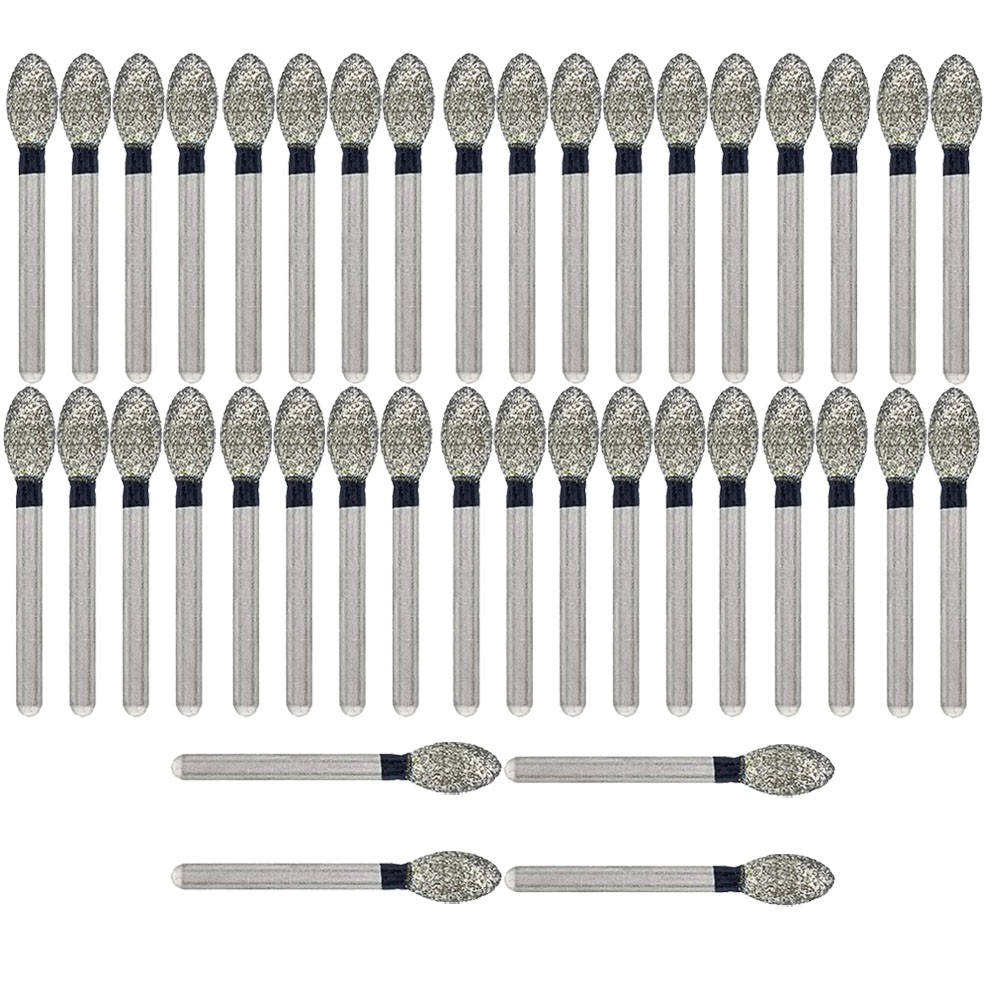 10/20/40x Dental Diamond Burs FG Egg Football 379/023SC Super Coarse High Speed