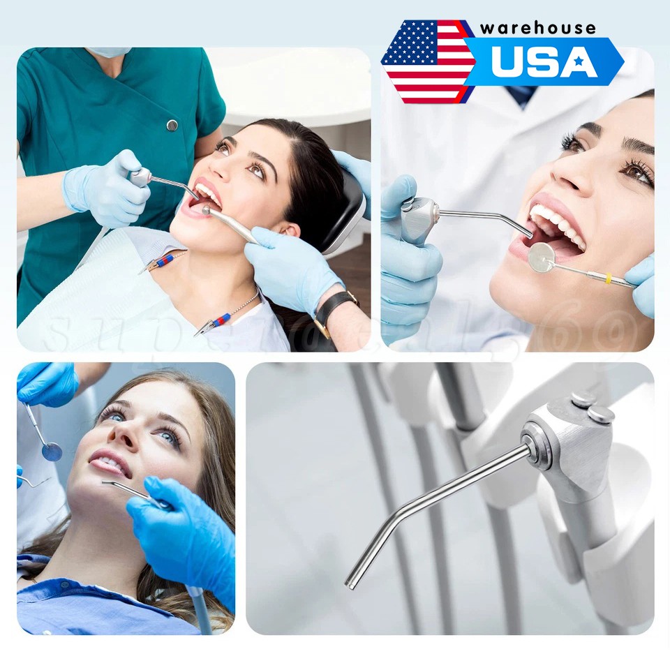 50( Bag) Dental 3-Way Air Water Syringe Disposable Spray Tips Triple Nozzles