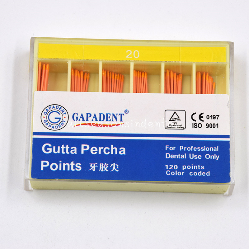 1/5/10 Pack Dental 120 Points Color Coded Gutta Percha Points GAPADENT All Size