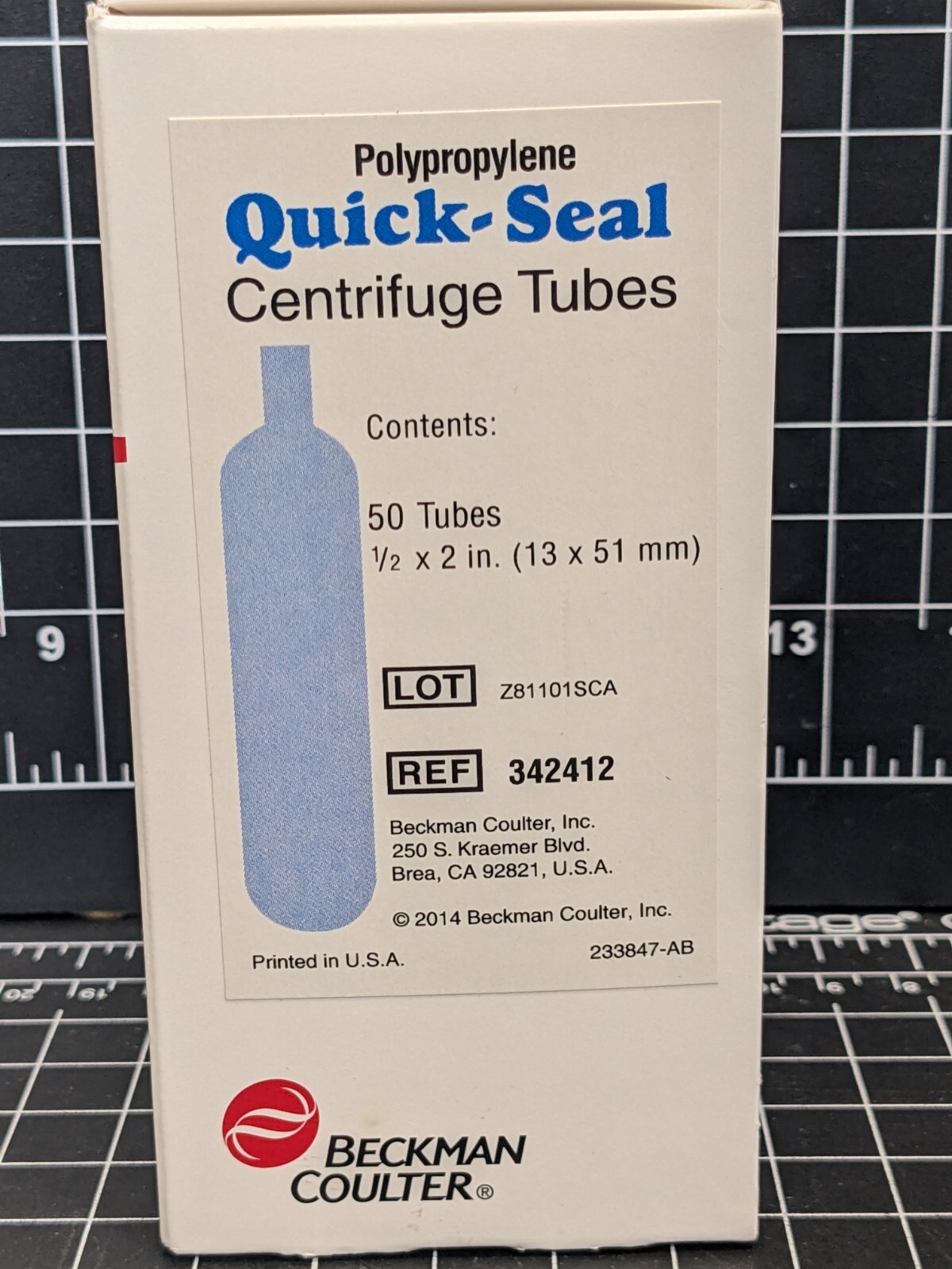 Beckman Coulter Quick-Seal Centrifuge Tubes 342412 1/2″ x 2″ 13x51mm lab 5.1ml