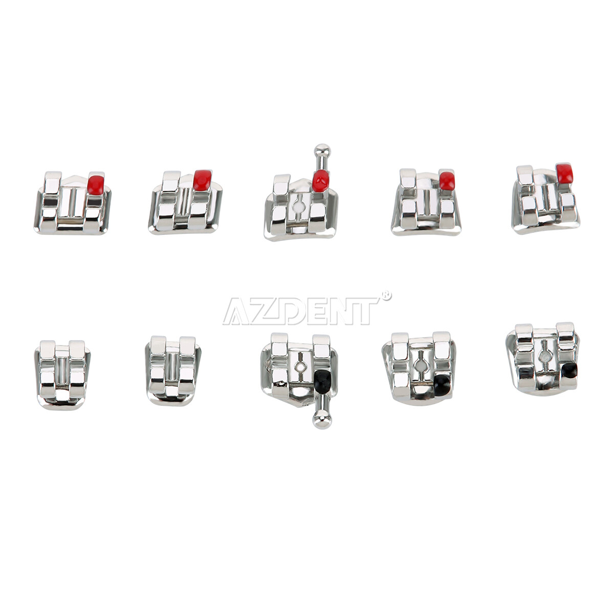 Dental Orthodontics Brackets Braces Mini Roth Slot 0.022 Hooks 3 AZDENT