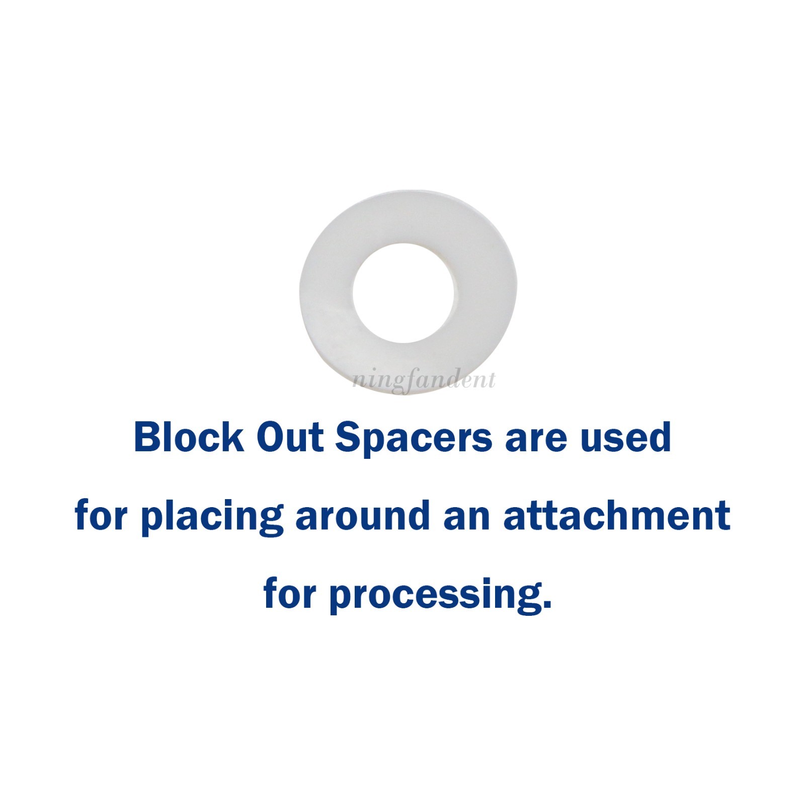 Dental Attachment Compatible with ZEST Locator Processing Block Out Spacer Set