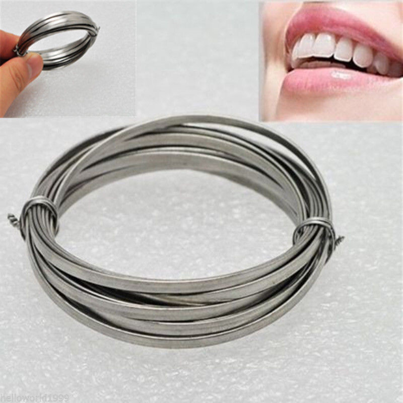 10 Rolls Dental Flat Stainless Steel Wire Surgical Instruments 2.0 mm Diameter