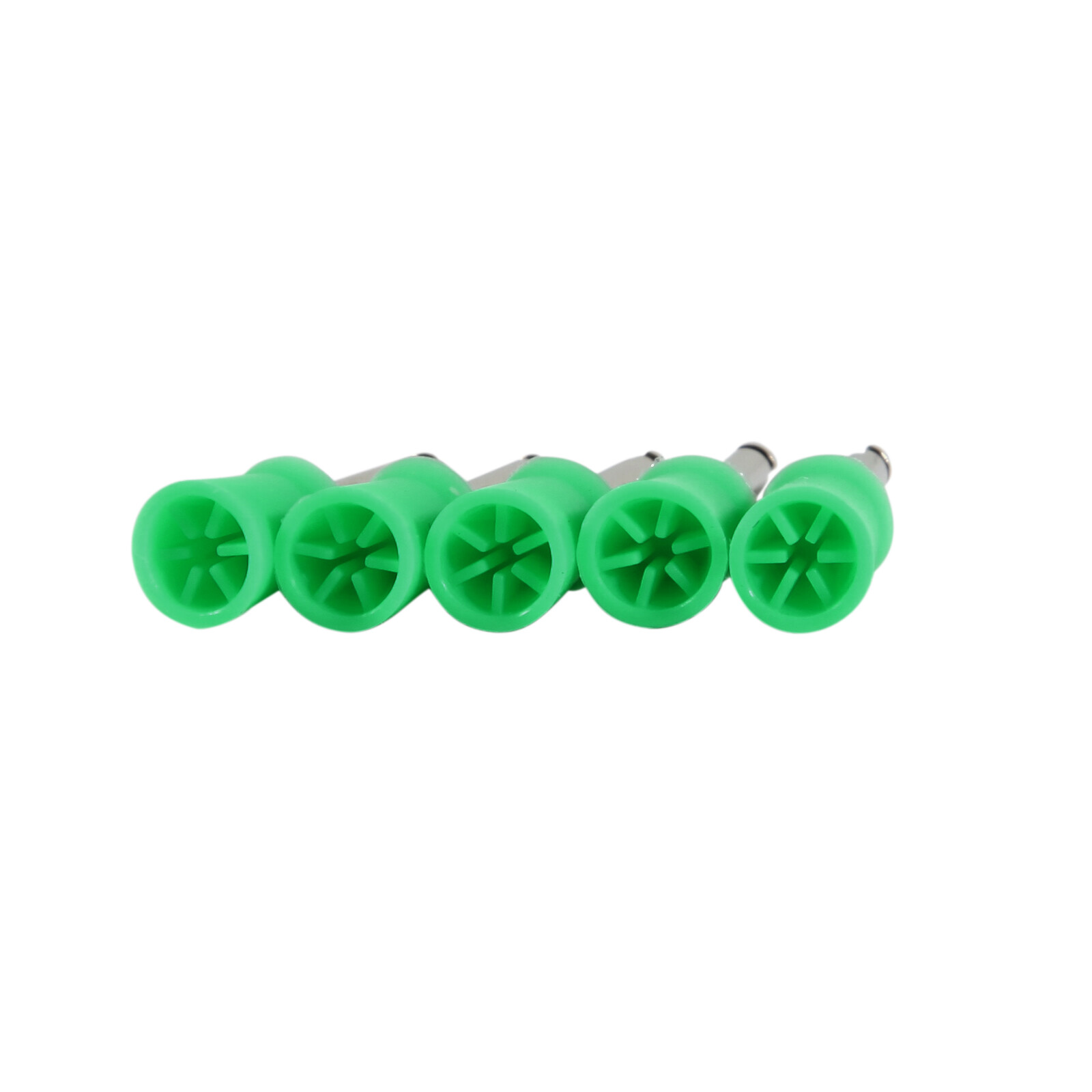 100 Pcs Dental Rubber Prophy Teeth Tooth Polishing Cups Brushes Latch TYPE Green