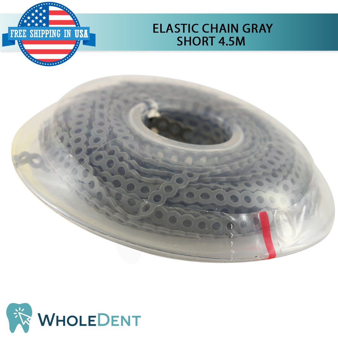 Orthodontic Dental Elastic Chain Gray Short 4.5m Power Tooth Morelli