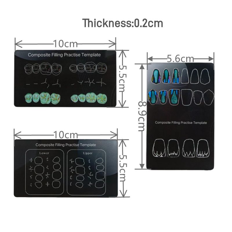Dental Composite Filling Practise Template Board Model Student Practice Resin
