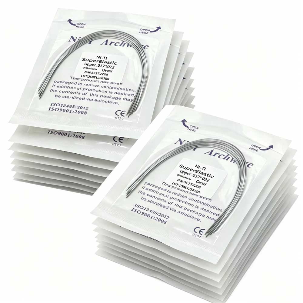 Dental Orthodontic Bracket Braces Rectangular Ovoid Super Elastic Niti Arch Wire
