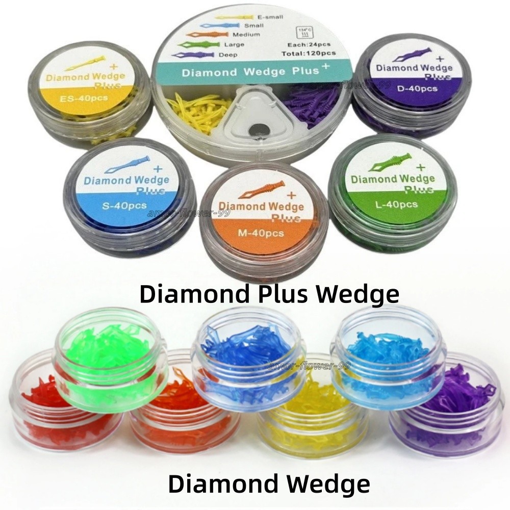 Dental Diamond Wedges&Plus Tooth Gap Matrix Diastema Adaptive Interdental Wedges