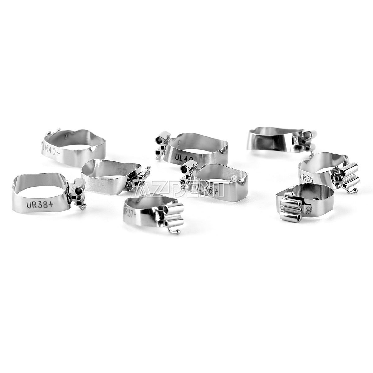 Dental Orthodontic Buccal Tube Bands Roth 022 Convertible U/3 L/2 For 1st Molar